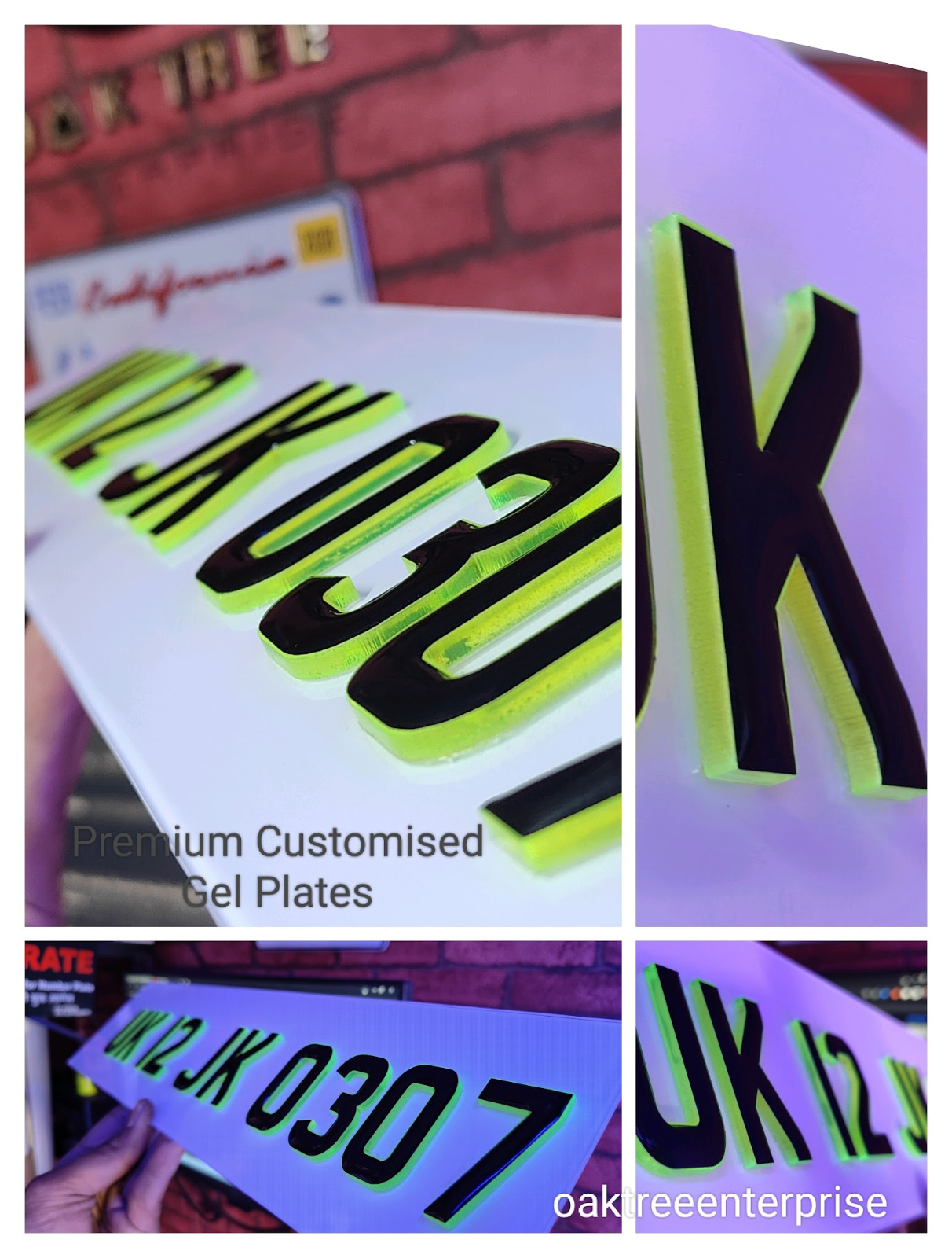 Premium Customised 3D Acrylic Gel Plates