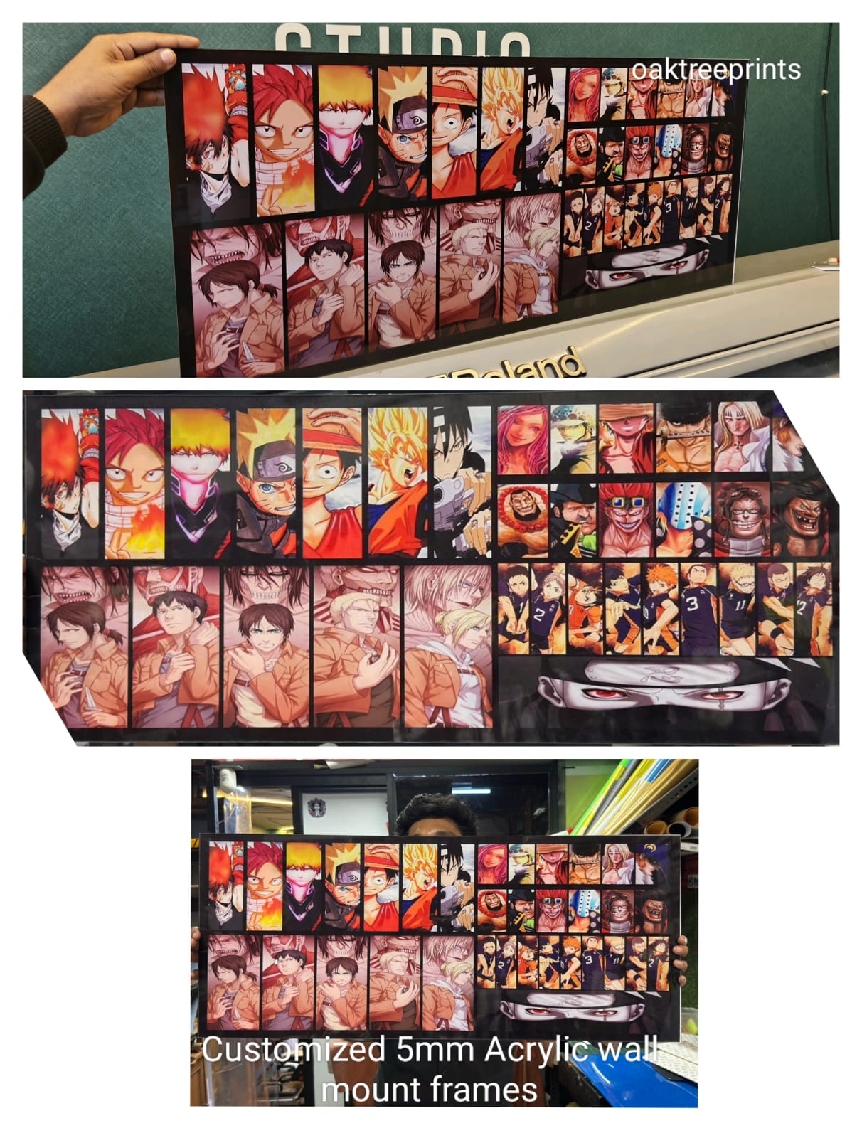 Customized 5mm Acrylic Wall Mount Photo Frame