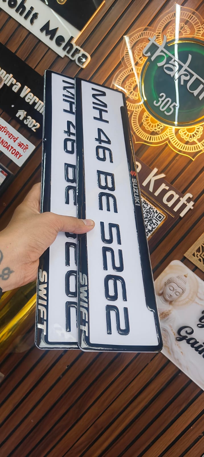 GEL Numberplate Decor