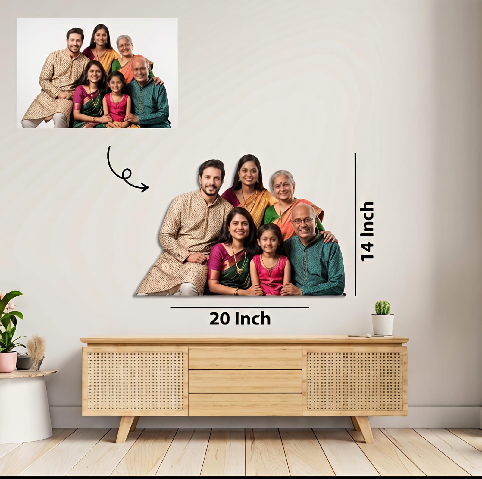 VividEdge™ Custom Acrylic Silhouette Portrait